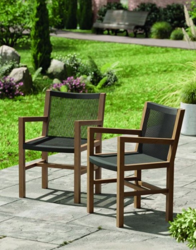 Pair of Mylor Armchairs - Black